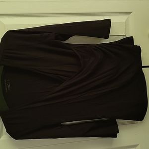 Black cross-over top